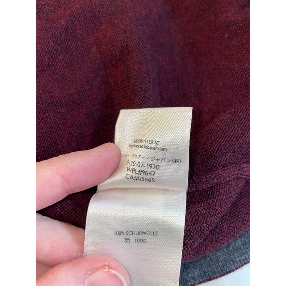 Eddie‎ Bauer 4-Ply Fine Italian Merino Wool Sweater - Size L - Picture 10 of 11